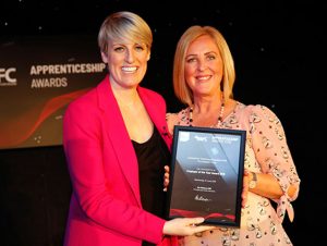 Jackie Higham received the award on behalf of the Trust