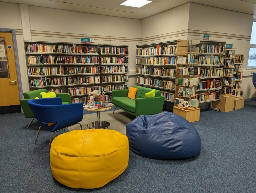 Preston Library comfy seating