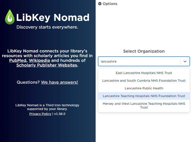 LibKey Organisation