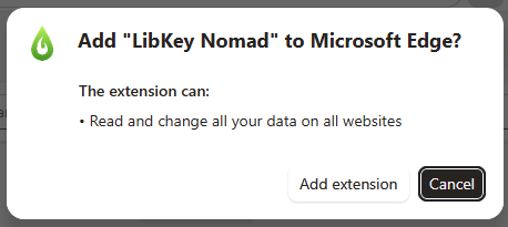 LibKey pop-up